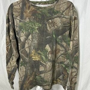 Outfitters Ridge Long Sleeve Camouflage Shirt Men's XL Realtree Hardwoods Camo‎